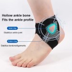 S/M/L Thin Ankle Support Strap Adjustable Heel Lock Breathable Sports Guard for Sprain Prevention Joint Stability