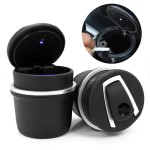 Universal 2 in 1 Car Ashtray Storage Box Holser Brackets Organizer Multifunction Vehicle LED Ashtray Auto Accessories Interior