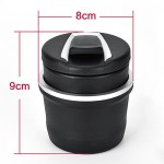 Universal 2 in 1 Car Ashtray Storage Box Holser Brackets Organizer Multifunction Vehicle LED Ashtray Auto Accessories Interior