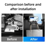 Universal Black Car Seat Headrest Hook Hanger Storage Organizer For Handbag Purse Coat Vehicle Interior Accessory