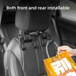 Universal Black Car Seat Headrest Hook Hanger Storage Organizer For Handbag Purse Coat Vehicle Interior Accessory