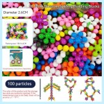 Safe Children Colorful Plastic Plum Blossom Building Blocks Fun Assembled Snowflake Pieces Insert Enlightenment Early Education Toys