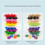 Safe Children Colorful Plastic Plum Blossom Building Blocks Fun Assembled Snowflake Pieces Insert Enlightenment Early Education Toys