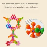 Safe Children Colorful Plastic Plum Blossom Building Blocks Fun Assembled Snowflake Pieces Insert Enlightenment Early Education Toys