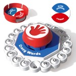 Entertaining Crazy Words English Board Game Fast Paced Family Fun Quick Thinking Letter Pressing Puzzle Adults Kids
