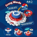 Entertaining Crazy Words English Board Game Fast Paced Family Fun Quick Thinking Letter Pressing Puzzle Adults Kids