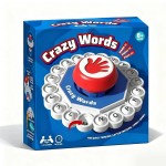 Entertaining Crazy Words English Board Game Fast Paced Family Fun Quick Thinking Letter Pressing Puzzle Adults Kids