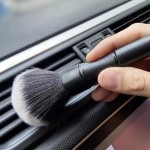 3PCS Automotive Interior Detail Brush Set Soft Synthetic Wool for Dashboard Air Vent Dust Cleaning