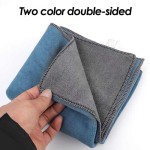 Microfiber Cleaning Towel Thicken Double Layer Soft Absorbent Car Washing Drying Towels Reusable Clean Rags Car Accessories