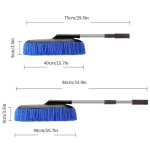 Car Washing Mop Microfiber Soft Brush Extendable Handle Auto Duster Removable Washable Detailing Dust Remover Cleaning Tool