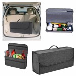 Foldable Felt Car Trunk Storage Box Anti‑Slip Large Capacity Compartment Car Boot Organizer Vehicle Storage Organizer