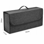 Foldable Felt Car Trunk Storage Box Anti‑Slip Large Capacity Compartment Car Boot Organizer Vehicle Storage Organizer