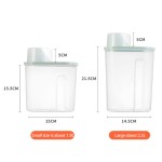 Large Plastic Sealed Kitchen Grain Storage Tank Clear Waterproof Dry Food Coarse Cereal Container Dry Goods Storage Box