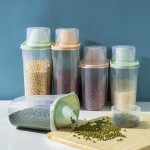 Large Plastic Sealed Kitchen Grain Storage Tank Clear Waterproof Dry Food Coarse Cereal Container Dry Goods Storage Box