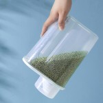 Large Plastic Sealed Kitchen Grain Storage Tank Clear Waterproof Dry Food Coarse Cereal Container Dry Goods Storage Box
