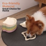 Cute Cat Shape Cat Bowl Non‑Slip Anti‑Flip Plastic Cat Food Bowl Anti‑Fall Pet Feeding Plate For Cats