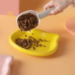 Cute Cat Shape Cat Bowl Non‑Slip Anti‑Flip Plastic Cat Food Bowl Anti‑Fall Pet Feeding Plate For Cats