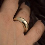Chunky Crystal Star Stacking Ring for Women, Vintage Retro Punk Gold‑Tone Cubic Zirconia Statement Finger Fashion Accessories