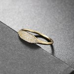 Minimalist Dainty Stacking Rings for Women, Trendy Gold‑Tone Cubic Zirconia Crystal Finger Accessories, Wholesale Fashion Jewelry