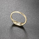 Minimalist Dainty Stacking Rings for Women, Trendy Gold‑Tone Cubic Zirconia Crystal Finger Accessories, Wholesale Fashion Jewelry
