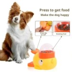 High Quality Dog cat pet feeder little yellow duck interactive puzzle feeding machine puppy missing food toy anti-slip bottom