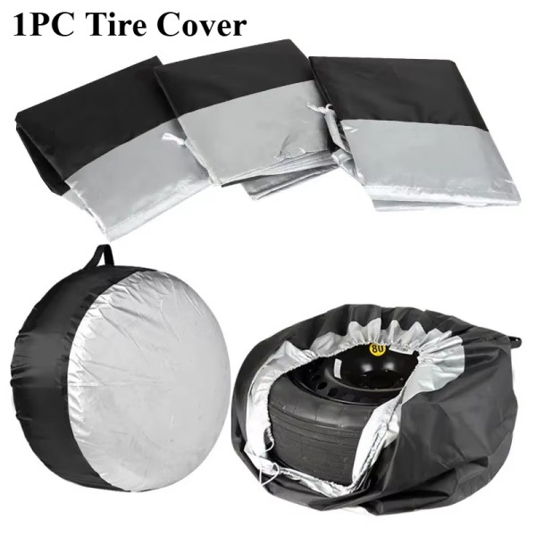 Polyester Car Spare Tire Cover Storage Carry Tote Bag Dustproof Wheel Tire Case For Cars 13‑18Inch 19‑23Inch