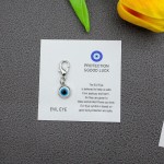Versatile 10 20 50 100pcs Unisex Evil Eye Keychain Pendant Lucky Charm Unique Inspirational Message Card Suitable Birthday