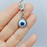 Versatile 10 20 50 100pcs Unisex Evil Eye Keychain Pendant Lucky Charm Unique Inspirational Message Card Suitable Birthday