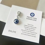 Versatile 10 20 50 100pcs Unisex Evil Eye Keychain Pendant Lucky Charm Unique Inspirational Message Card Suitable Birthday