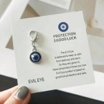 Versatile 10 20 50 100pcs Unisex Evil Eye Keychain Pendant Lucky Charm Unique Inspirational Message Card Suitable Birthday