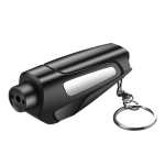 Multifunctional Car Emergency Safety Hammer Glass Breaker Keychain With Seat Belt Cutter Self‑Rescue Tool