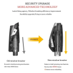 Multifunctional Car Emergency Safety Hammer Glass Breaker Keychain With Seat Belt Cutter Self‑Rescue Tool