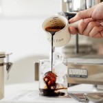 Ceramic Espresso Measuring Cup With Scale V‑Shaped Mouth Coffee Extraction Small Milk Pitcher