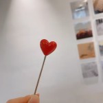 Cute Heart Shape Stainless Steel Fruit Forks Reusable Metal Sticks With Love‑Style Holder For Dessert Appetizers
