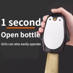 Creative Penguin‑Shaped Magnetic Bottle Opener Stainless Steel Wine Beer Corkscrew Bar Kitchen Tool