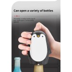 Creative Penguin‑Shaped Magnetic Bottle Opener Stainless Steel Wine Beer Corkscrew Bar Kitchen Tool