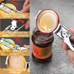 Non‑Slip Multifunctional Stainless Steel Can Opener Adjustable Bottle & Can Opener For Kitchen Use