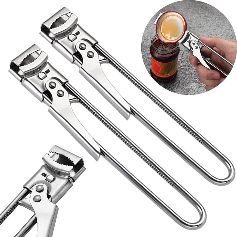 Non‑Slip Multifunctional Stainless Steel Can Opener Adjustable Bottle & Can Opener For Kitchen Use