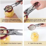 Non‑Slip Multifunctional Stainless Steel Can Opener Adjustable Bottle & Can Opener For Kitchen Use