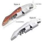Professional Waiters Corkscrew Wine Opener Set Stainless Steel With Vacuum Stopper And Wine Pourer Kitchen Accessory