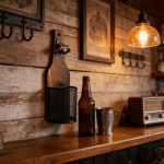 Wall‑Mounted Wooden Beer Bottle Opener With Mesh Cap Catcher Rustic Opener For Home Bar Kitchen Outdoor Use