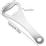 Thickened Stainless Steel Heavy‑Duty Manual Bottle Opener Ergonomic Portable Beer Can Cap Remover For Home Bar