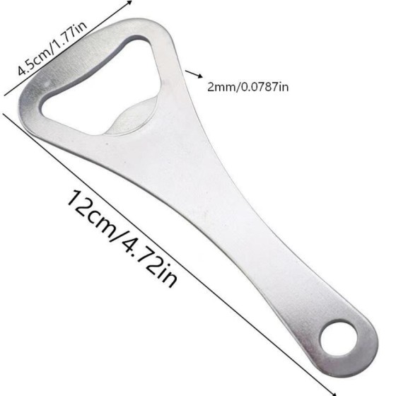 Thickened Stainless Steel Heavy‑Duty Manual Bottle Opener Ergonomic Portable Beer Can Cap Remover For Home Bar