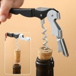 Professional Waiter Wine Key Corkscrew Manual Wine Bottle Opener With Foil Cutter For Servers Bartenders