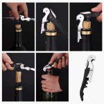 Professional Waiter Wine Key Corkscrew Manual Wine Bottle Opener With Foil Cutter For Servers Bartenders
