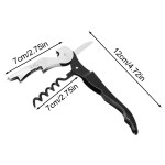 Professional Waiter Wine Key Corkscrew Manual Wine Bottle Opener With Foil Cutter For Servers Bartenders