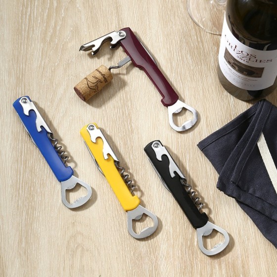 Portable Integrated Lid Opener Beer & Wine Bottle Opener Kitchen Tool For Restaurant Party Birthday Gift Supplies