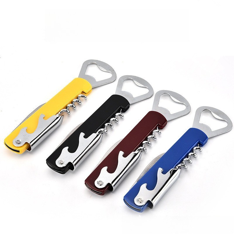 Portable Integrated Lid Opener Beer & Wine Bottle Opener Kitchen Tool For Restaurant Party Birthday Gift Supplies