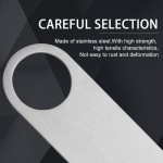 7 Inch Heavy‑Duty Stainless Steel Flat Bottle Opener Simple Effective Manual Beer Bottle Opener