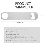 7 Inch Heavy‑Duty Stainless Steel Flat Bottle Opener Simple Effective Manual Beer Bottle Opener